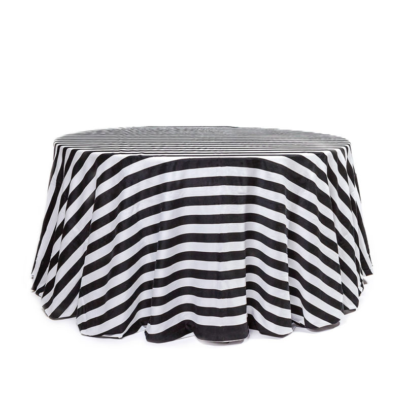 Mantel Rayado Negro