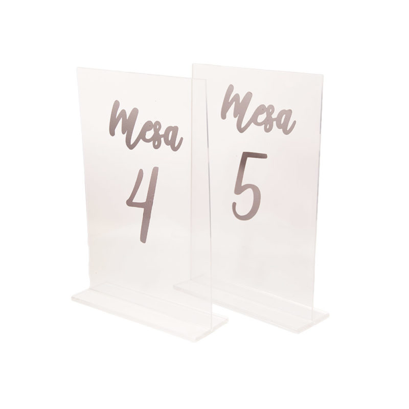 Números de Mesa Acrílico